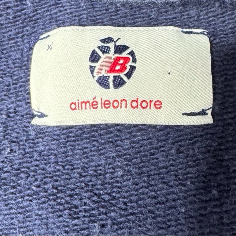 aimé leon dore x New Balance | 20 Oz Quarter Zip Pullover Evening Blue XL SS2021 - Picture 6 of 8